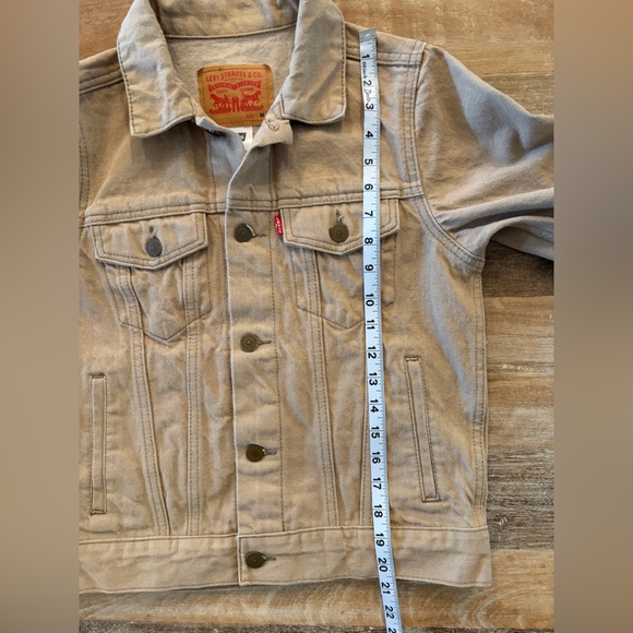 Levi's Tan Trucker Jacket - Classic Jean Jacket, Size Medium (10-12 Years) - Picture 15 of 16